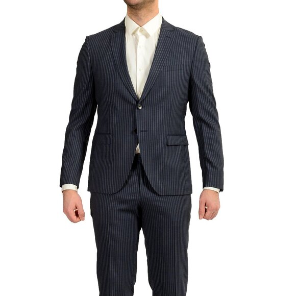 Hugo Boss Men's "Reymond/Wenten" Extra Slim Fit 100% Wool Suit US 40S IT 50S - Picture 1 of 13